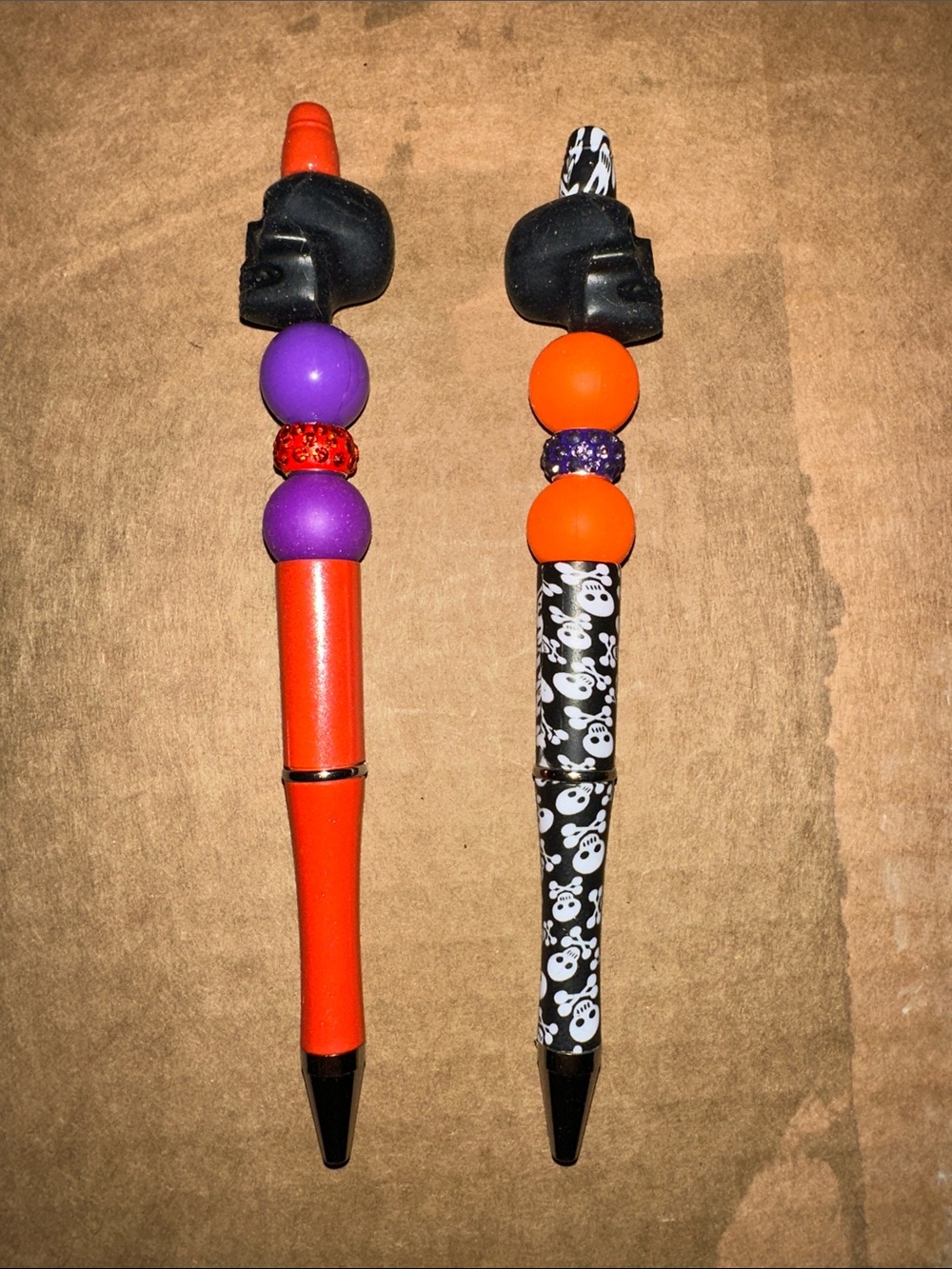 Halloween Bead Pens - Orange, Purple, Black $12 each 🦩